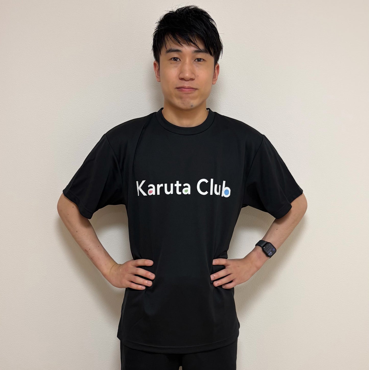 Karuta Club ドライTシャツ (ブラック)