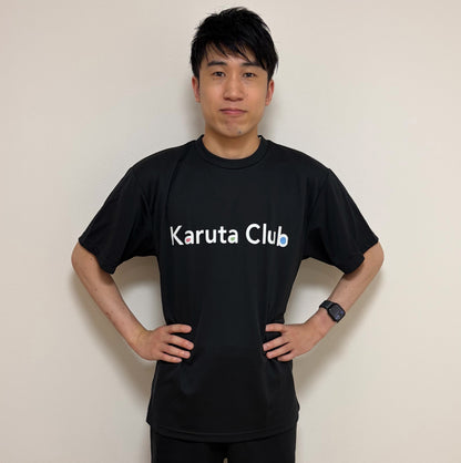 Karuta Club ドライTシャツ (ブラック)
