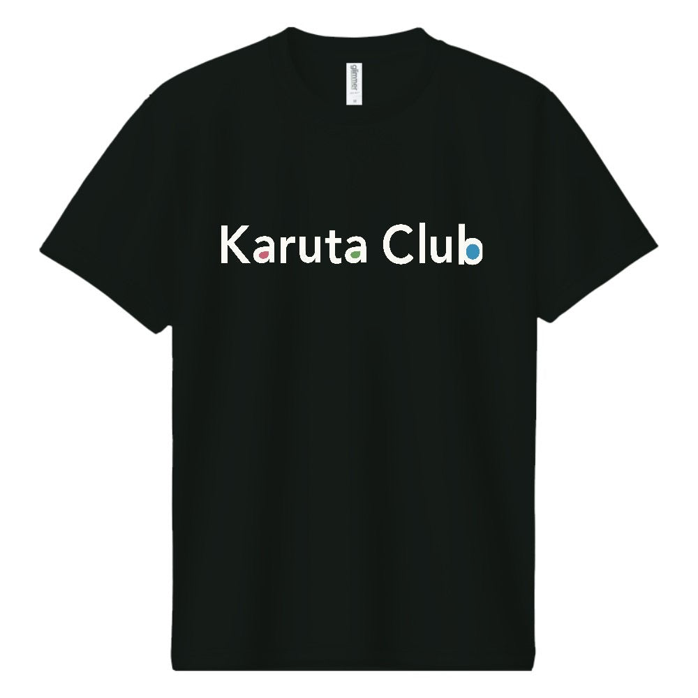Karuta Club ドライTシャツ (ブラック)